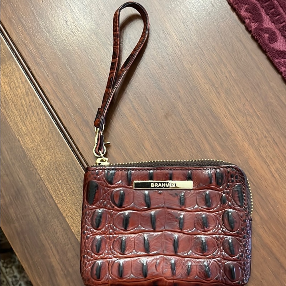 Brahmin Embossed Wristlet
